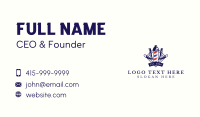 Barber Pole Business Card example 2