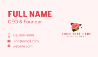 Spain Carnation Flower Business Card