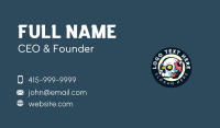 Shooting Bullet Skull Business Card