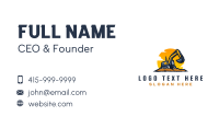 Industrial Digging Excavator Business Card