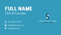 Letter S Light Bulbs Business Card