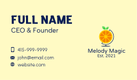 Orange Citrus World Business Card
