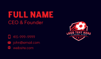 Soccer Sport League Business Card Design