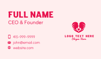 Lady Romance Heart Business Card