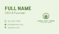 Marijuana Plant Badge Business Card