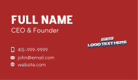Street Business Card example 4