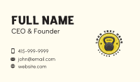 Kettlebell Exercise Gym Business Card Design