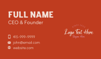 Cursive Generic Business Business Card Design