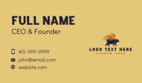 Fire Wings Pig Business Card Design