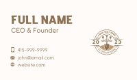 Shovel Gardening Lawn Care Business Card Design