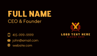 Cricket Bat League Business Card