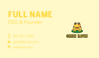 Cute Yellow Frog Business Card