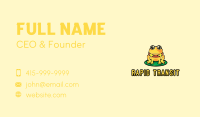 Cute Yellow Frog Business Card