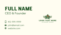 Organic Cannabis Peace Business Card