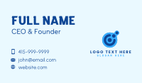 Digital Tech Letter C Business Card