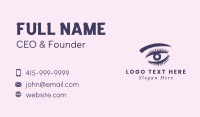 Contact Lens Eyelashes Business Card