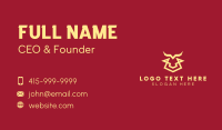 Geometric Bull Lines Business Card Design