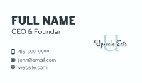 Script Luxury Letter Business Card Image Preview