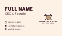 Tree Lumber Axe Woodworking Business Card