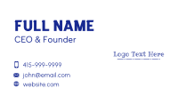 Cute Blue Business Card