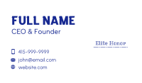 Blue Baby Business Card example 2