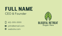 Leaf House Property  Business Card