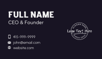 White Creative Graffiti Business Card