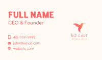 Hummingbird Gradient Paint Business Card