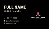 Pixelated Rocket Gaming Business Card
