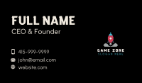 Pixelated Rocket Gaming Business Card