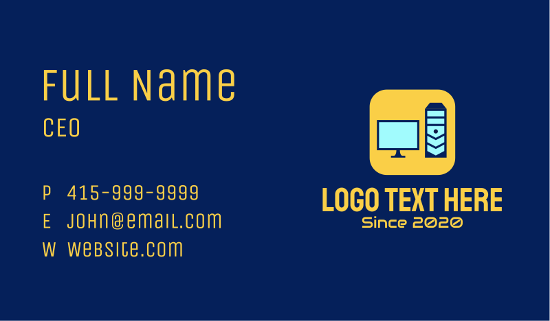 Simple Business Card example 1