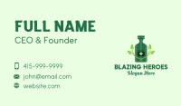 Green Natural Medicine Bottle Business Card Image Preview