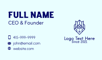 Blue Royalty Woman  Business Card