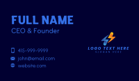 Lightning Bolt Cyber Business Card Design