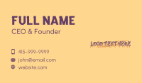 Freestyle Business Card example 1