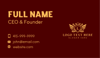 Wing Crown Crest Business Card