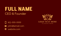 Wing Crown Crest Business Card