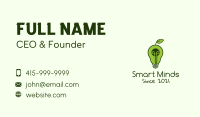 Avocado Light Bulb Business Card