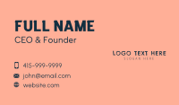 Kids Book Store Business Card