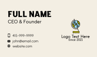 Ethnic Mayan Globe  Business Card