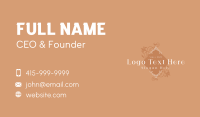 Elegant Luxury Floral Boutique Business Card