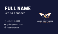 Barbell Energy Wings Business Card Design