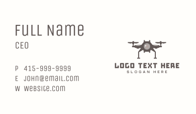 Quadcopter Drone Photography Business Card Image Preview