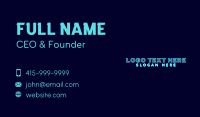 Glitch Business Card example 4