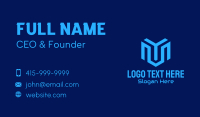 Blue Tech Company Business Card