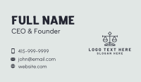 Justice Business Card example 4