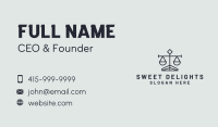 Justice Law Firm Business Card