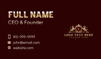 Luxury Lion Crown Business Card Design