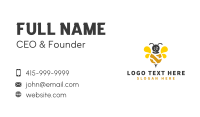 Honeybee Insect Letter N Business Card