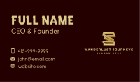 Metal Fabrication Letter S Business Card